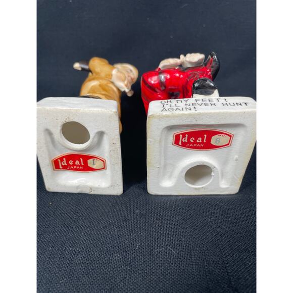Pair of humorous hunter figurines from the 50's Ideal, Japan - Picture 9 of 11